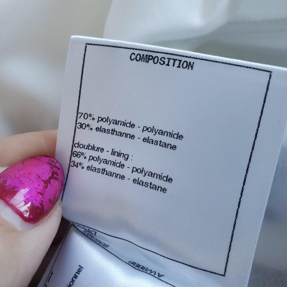 Chanel 19S Black White CC Logo Split One Piece - Picture 8 of 9